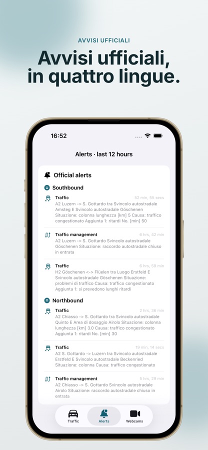 Avvisi ufficiali, in quattro lingue